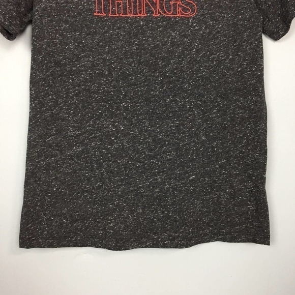𝅺stranger Things Charcoal Gray Speckled Graphic Tee Women's Size M Short Sleeve - Picture 4 of 8